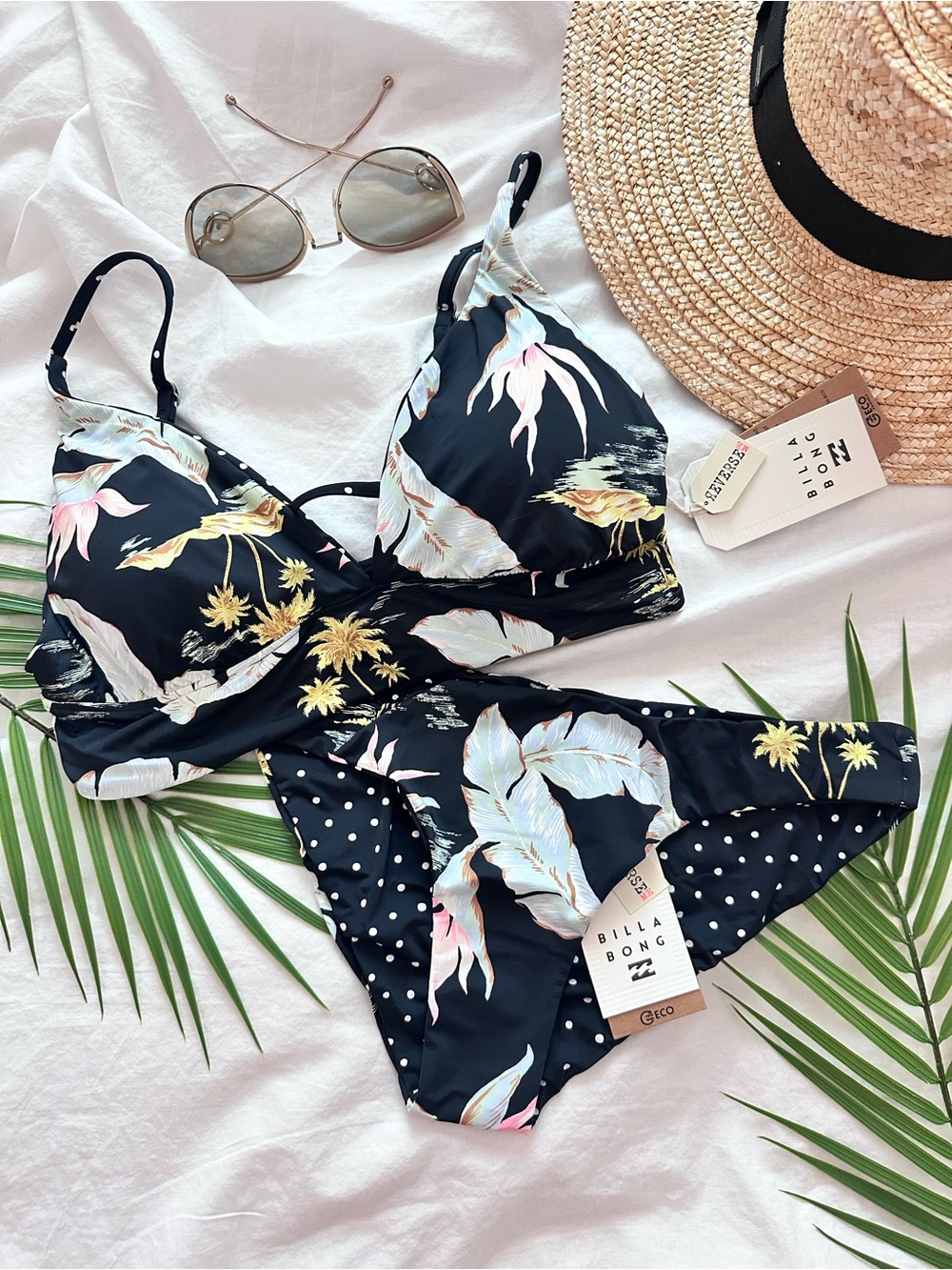Billabong •• Floral Reversible Cami Bikini Top | Lowrider Bottom